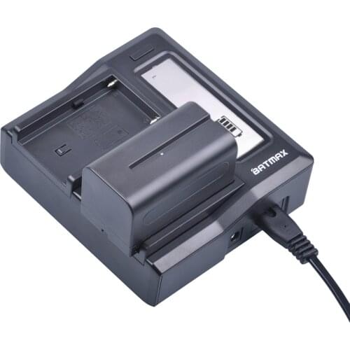 5200mAh NP-F970 F550 NP-F960 F950 NP F750 Battery+Ultra Fast LCD Dual AC Charger Kits For Sony NP-F550 NP-F770 NP-F750 F960 F970