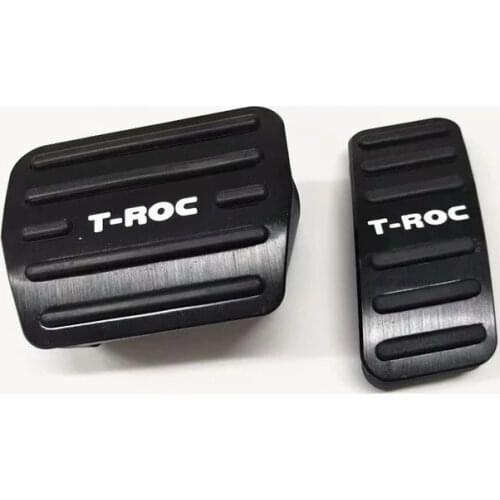 Car Accelerator Gas Pedals Brake Pedal Non-slip Pad Cover Trim AT For Volkswagen T-ROC TROC 2017 2018 2019 Auto Accessories