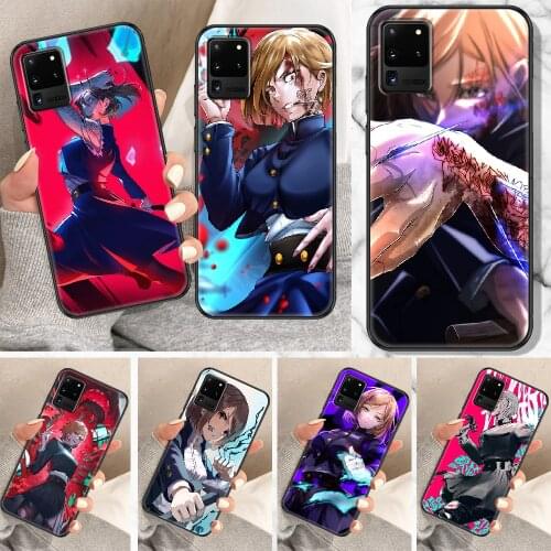 Jujutsu Kaisen Kugisaki Nobara Phone case For Samsung Galaxy Note 4 8 9 10 20 S8 S9 S10 S10E S20 Plus UITRA Ultra black fashion