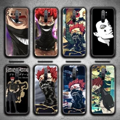 Zora Ideale Black Clover anime Phone Case for Redmi 9A 8A 7 6 6A Note 9 8 8T Pro Max Redmi 9 K20 K30 Pro