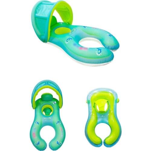 Baby Spring Float Inflatable Swim Ring Parent Child Interactive Swimming Ring