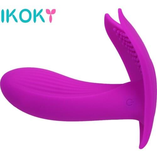 IKOKY Female Masturbator 7 frequency Vibrator Silicone Strap On Dildos Sex Toys for Women Erotic Clitoris Stimulator Adult Games
