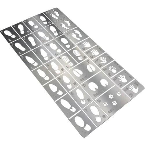 Scene Model Coloring Production Tool Diy Spraying Characters Animal Accessories M Plate E3N7 Footprints Missing Handprints T6G9