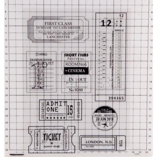 Calendar Transparent Rubber Silicone Clear Stamps for Seal Background Stamp Holiday Card Card Making Diy