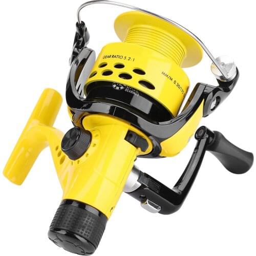 12+BB 5.5:1 Fishing Reel Foldable Arm Rocker Rear Drag Spool Fish Spinning Wheels Fishing Supplies