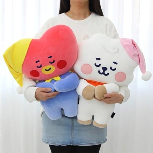 Kpop Plush Doll Bangtans Boys JIMIN JIN SUGA JUNGKOOK RM J-HOPE V Kawaii Stuffed Dolls Xmas Birthday Gifts for Girls Home Decor