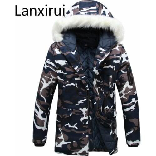 Men and Women Camouflage Down Thick Jacket Fashion Brand Winter Male Casual Parkas Jacket Coat Men Military Down Overcoat