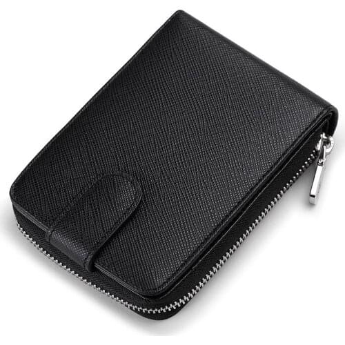 Mens True Leather Card Wallet, Cowhide Credit card bag, Bank Card Clip slim card holder