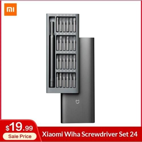 Xiaomi MIJIA Wiha Screwdriver Set 24 in 1 Torx Multifunctional Opening Repair Tool Kit Box Aluminum Precision Magnetic Daily Use