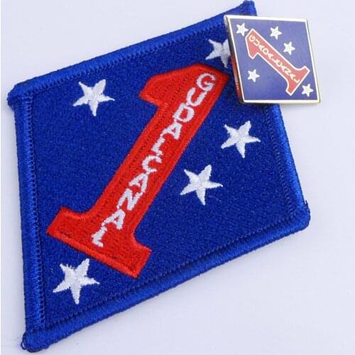 Set United States Marine Corps USMC 1st Marine Division Badge Pin USMC Patch Military Store 5605101