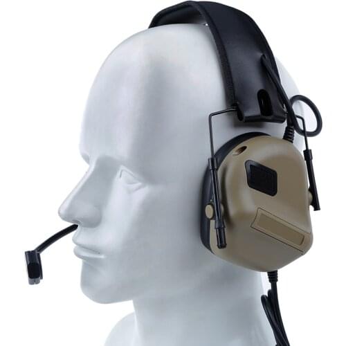 Surwish WST Gen.5 Head-mounted Communication Noise Canceling Headphones Sound Pickup Noise Reduction Headset - Tan