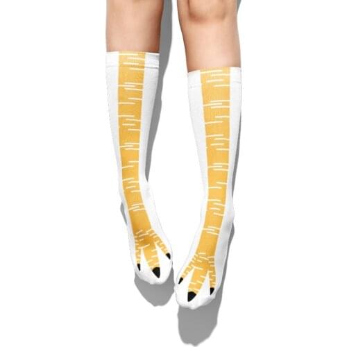 3D Funny Creative Chicken Foot Claw Women Socks Novelty Animal Toes Long Elastic Breathable Socks Women Men High Socks