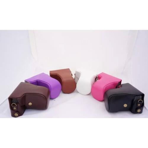 New PU Leather Camera Case Bag For Canon for EOS M EOS M2 With 18-55mm lens