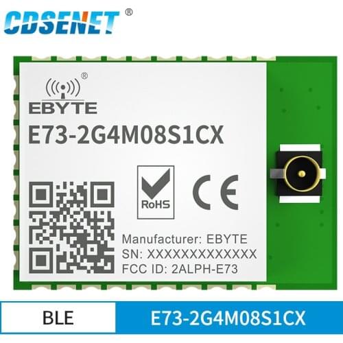 NRF52840 Wireless Bluetooth Module SoC BLE 4.2/5.0 2.4GHz 4dBm Low Energy IPEX Antenna Transmitter Receiver E73-2G4M08S1CX