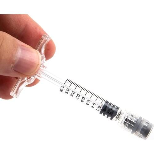 Portable Dispenser 1ml Borosilicate Glass Oil Syringe For Refill Cosmetic Liquid Essential Oil Tools