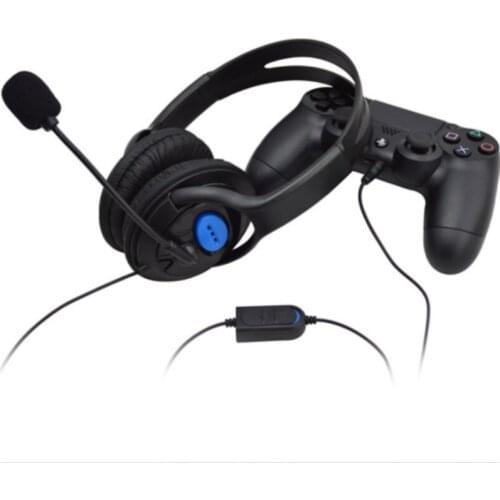 For Sony PS4 Wired Gaming Headset Earphones Headphones with Microphone Mic Stereo Supper Bass for PlayStation 4 Gamers