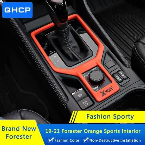 QHCP Car Dashboard Air Outlet Vent Frame Inner Door Handle Trim Gear Shift Box Panel Cover Sticker For Subaru Forester 2019-2021