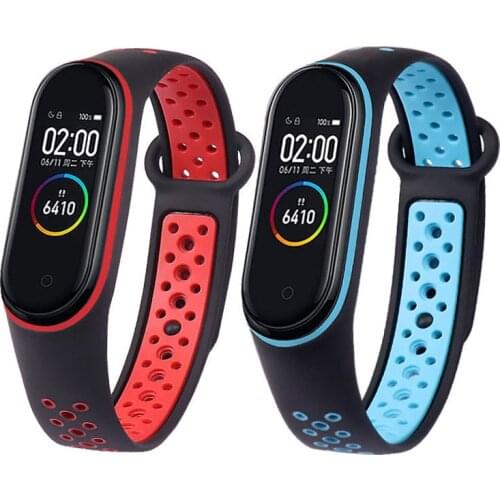 Colorful Silicone for Xiaomi mi band 3 4 watch bracelet Replacement Classic Smart Sports Fitness Wrist Belt Mi Band 5 6 Strap