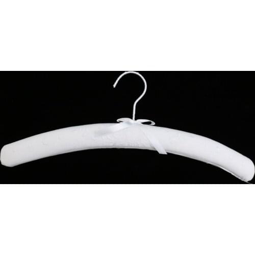 Luxury Cotton Linen Floral Padded Hanger Satin Bow Clothes Wardrobe Shoulder Shaper Hook Hanger