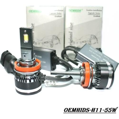 OEMHIDS M3 H7 Led Car Headlight Bulbs H4 H11 H8 H9 H10 H1 9005 9006 9012 90W 16000LM Decoder Auto Headlamp 6500K Fog Lights Bulb