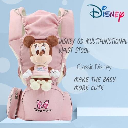 Disney Baby Carrier Stool Infant Kid Baby Hipseat Sling Front Facing Kangaroo Baby Wrap Carrier for Baby Travel 0-36 Months New