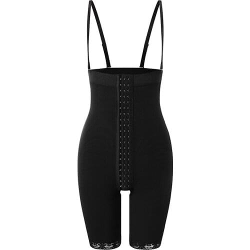 Plus Size Strappy Bodysuit Underwear Underbust Shapewear Bodys Open Crotch XL-6XL Women Body Shapewear