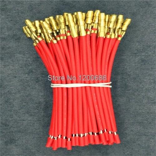 10CM 50 piece red 20AWG 4.0 DJ221-4.0A Bullet Connector Male Female Classic Terminal Motorcycle