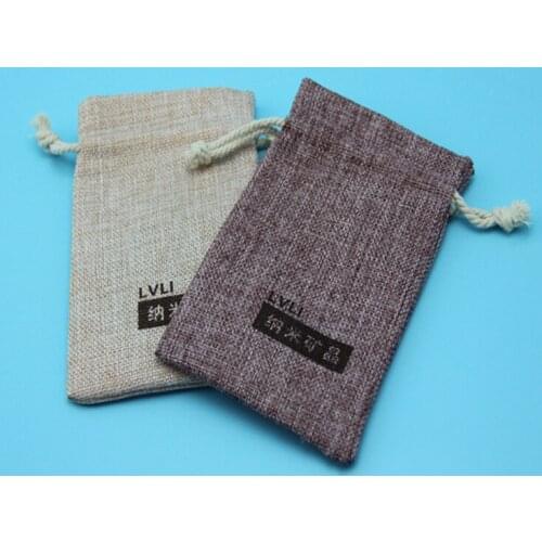100pcs/lot CBRL jute bags, jute pouch, linen pouch for accessories/Ipad,Various colors,size customized,wholesale