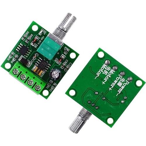 GTBL 2Pcs PWM Motor Speed Controller Low Voltage Motor Speed Control Switch 1.8V 3V 5V 6V 12V 2A