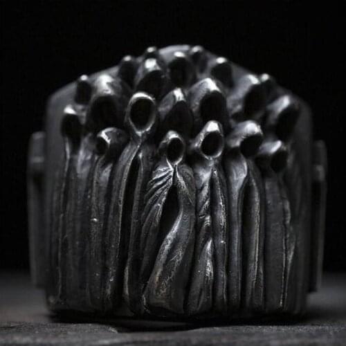 2020-7 New Rings For Men Retro Ring Punk Hip hop Ring Band Rings Brand Fashion Jewelry Male Cross Jesus NO34