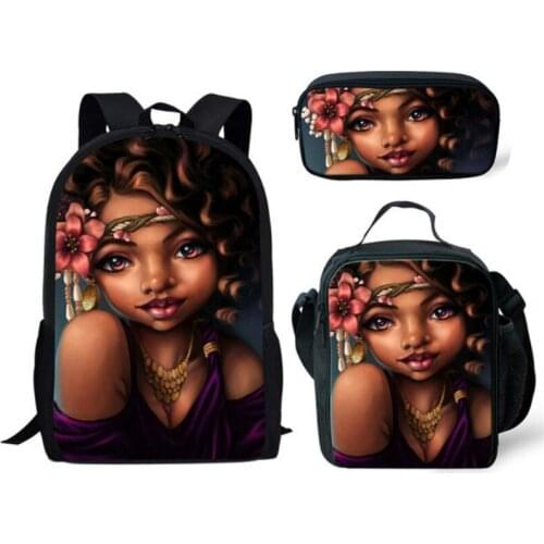 3Pcs/Set School Bag Customize Boys Girls Backpack Children School Set Schoolbag Gift Lady Printing Backpack Teenagers Pencil Bag