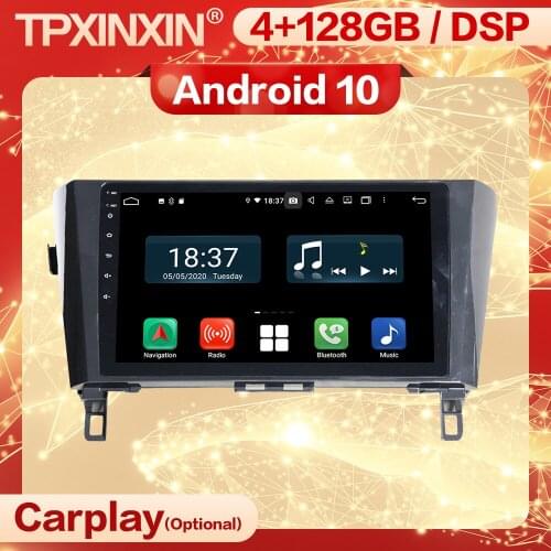 4+128G Carplay 2 Din Android Stereo Receiver For Nissan Qashqai X-Trai 2013 2014 2015 2016 2017 GPS Radio Audio Player Head Unit