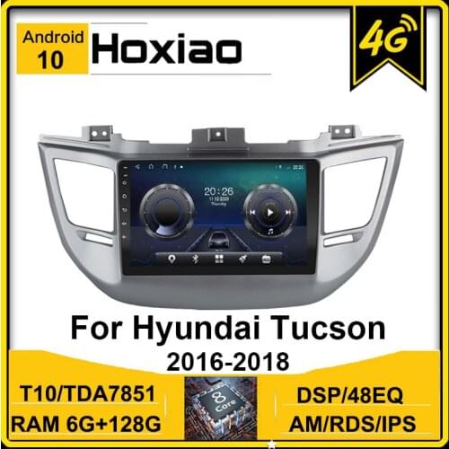 2Din Android 10.0 car 4G radio For Hyundai Tucson 3 2016 2017 2018 GPS WiFi BT RDS IPS screen multimedia video stereo player