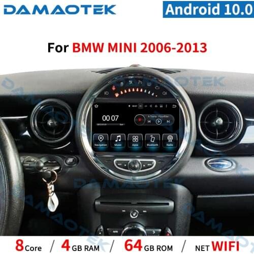DamaoTek Android 10.0 4G 64G 8 Core Car Stereo Radio Audio Player 8'' For BMW Mini Cooper 2006-2013 Multimedia GPS WIFI