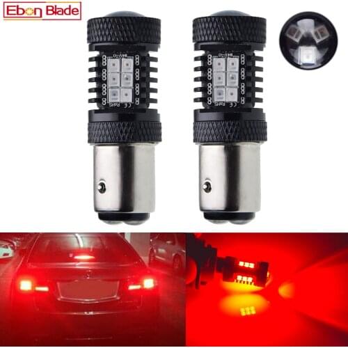 2Pcs Auto 1157 BAZ15D P21/4W BAW15D PR21/5W 567 780 Red 3030 21SMD Canbus Car Light Brake Stop Tail Lamp Bulb Styling 12V 24V DC