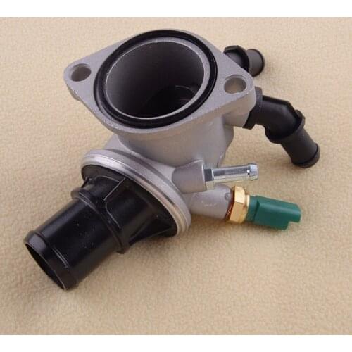 55203388 Car Thermostat Housing & Sensor Fit for Alfa Romeo 159 Fiat Croma Opel Vectra C Astra H Saab 9-5 Vauxhall Vectra Mk II