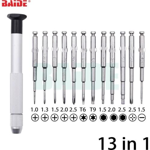 BAIDE 13 in 1 RC Repair Tool Kit for Phantom 3/ 4/DJI Professional Screwdriver Sets for DJI RC Drone Spare Parts 50set/lot