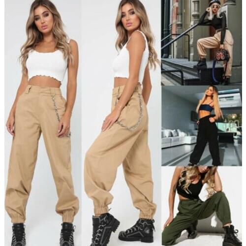 Women Cargo Trousers Casual Pants Without Chain Military Army Combat Camouflage Camo Cargo Pants Womens Clothing Womens Fashion