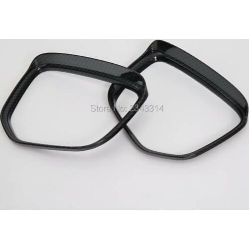 For Mitsubishi Outlander 2016-2018 2019 Car Rearview Mirror Covers Rain Eyebrow Frame Board Rainproof Protection Car Accessories