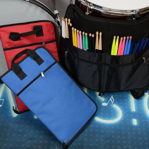Drumsticks Pack Bag Thick Waterproof Oxford Electronic Drum Stick Case Can Put A4 Scores