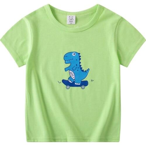 ZWF834 Kids Pure cotton T-shirts Costume Boys Girls Summer Tees Top Clothing Children Clothes Casual Tshirts a birthday