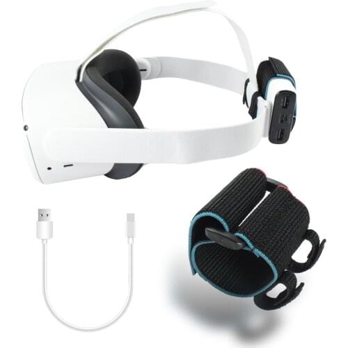 For Oculus Quest 2 Battery fixed strap VR Cable Adjustable Accessories Kit