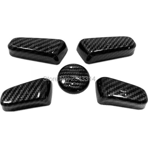 For Tucson 2019 ABS Black Interior Seat Adjustment Switch Main Driver Chair Adjust Cover Button Sticker Car Styling Accessory