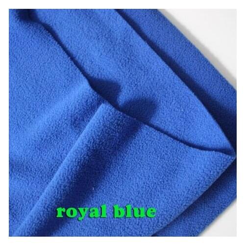 Royal Blue double-sided Polar Fleece Fabric anti-pilling Hoodies Blankets Lining Fabric Sold By The Yard Free Shipping