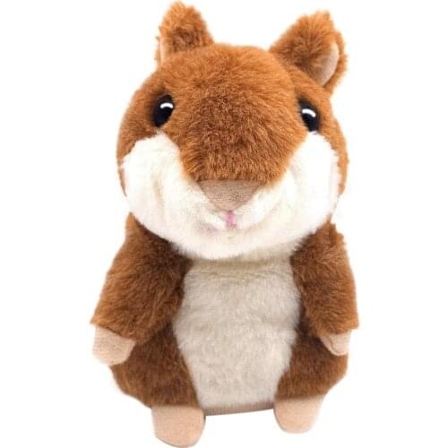FBIL-Talking Hamster Repeats What You Say Plush Toys for Boys Girls & Baby Gift Toys for Kids