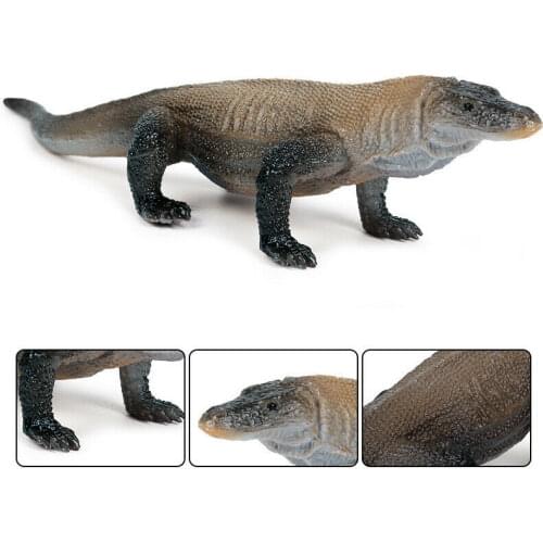 Komodo Dragon Simulation Lizard Figure Collector Toy Animal Model Gift Toy Collector Decor Figures Science Educational Teaching