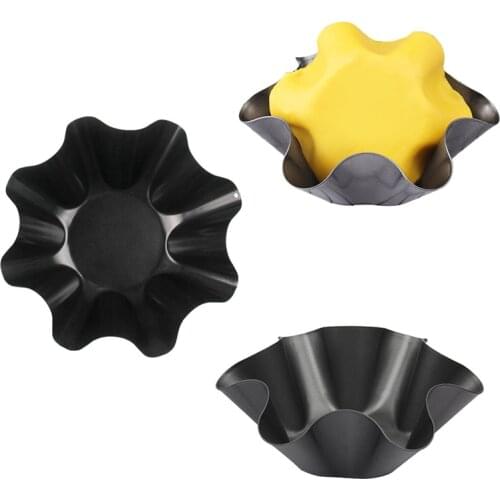 Carbon Steel Tortilla Plate Fruit Salad Mould Egg Tarts Mold Baking Tray Round Fondant Cake Mold Pie Bakeware Pan Baking Tool