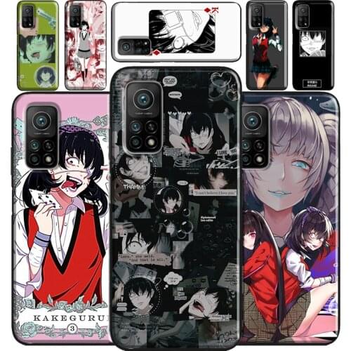 Ikishima Midari Kakegurui Anime For Xiaomi Mi 11 Case Cover Note 10 Lite 10T Phone Cover For Poco X3 Pro M3 F1 F2 F3 Case