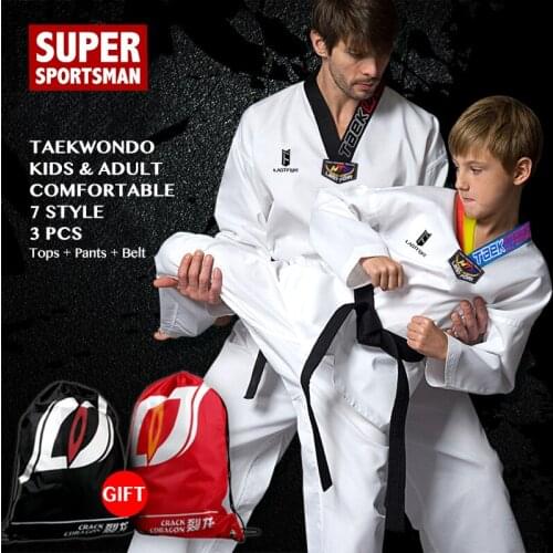 Baby Girls Boys Taekwondo Wtf Adult Men Women Judo Suits Children Karate Uniform Belt Kids Clothes Training Sports Clothing Sets