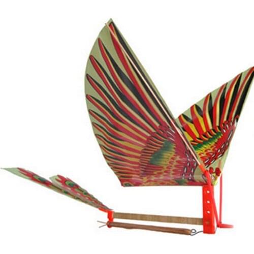 Hot Creative Rubber Band DIY Bionic Ornithopter Models Science Kite Outdoor Toys for Children The Style Is Sent Randomly